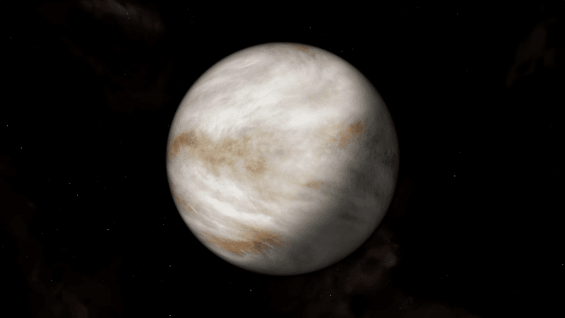 Planet Venus Dark background Wallpaper