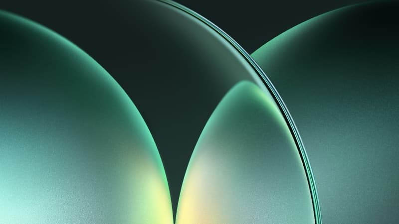 Sage green abstract Dark theme Wallpaper