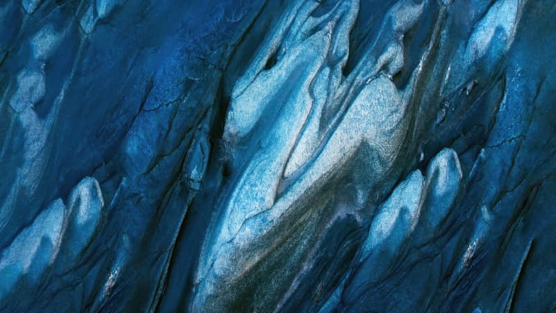 Glacial Blue abstract Wallpaper