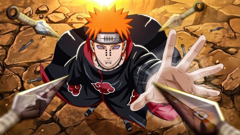 Pain (Nagato) Black cloak Wallpaper