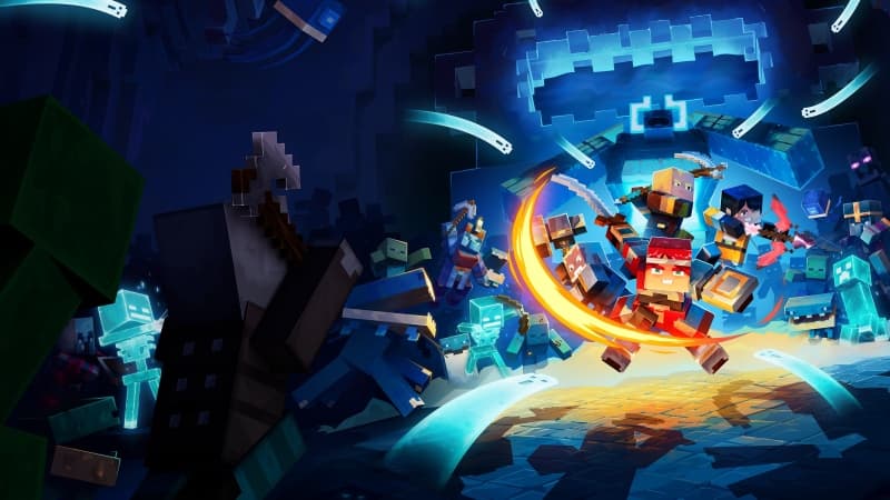 Minecraft Dungeons II Key Art Wallpaper