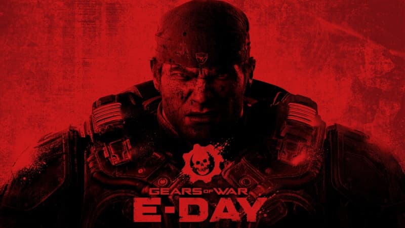 Marcus Fenix Red background Wallpaper