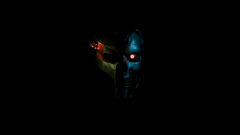 T-800 Endoskeleton Skull The Terminator Wallpaper