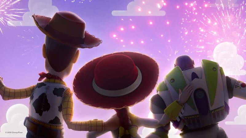 Toy Story 5 Fireworks Wallpaper