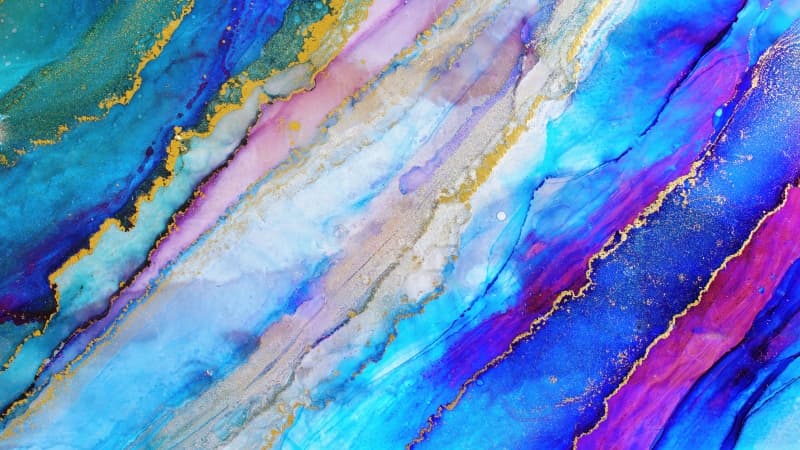Alcohol ink painting Marble texture Wallpaper