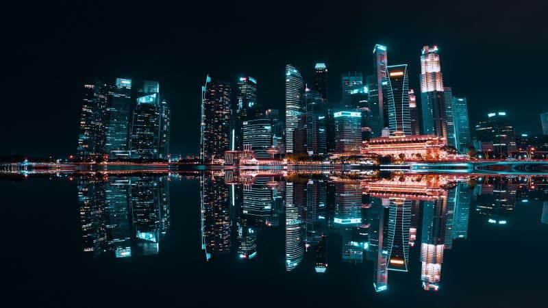 Singapore City Skyscrapers Wallpaper