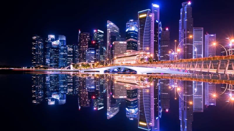 Singapore City Skyline Wallpaper
