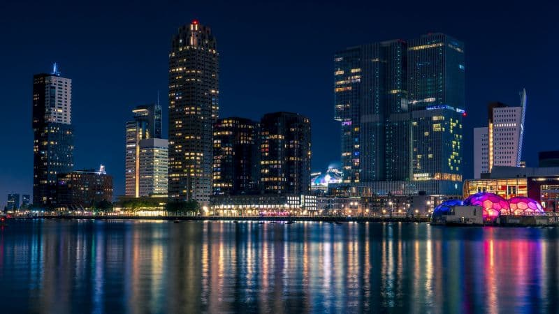 City Skyline Rotterdam Wallpaper