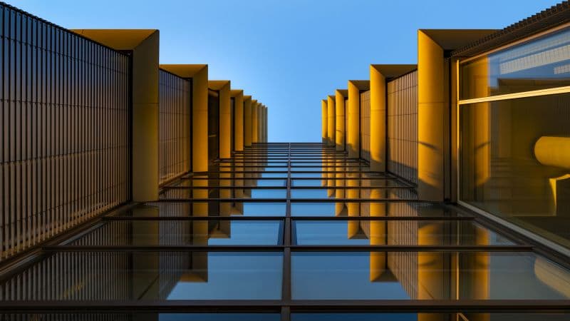 Modern architecture Look up Wallpaper