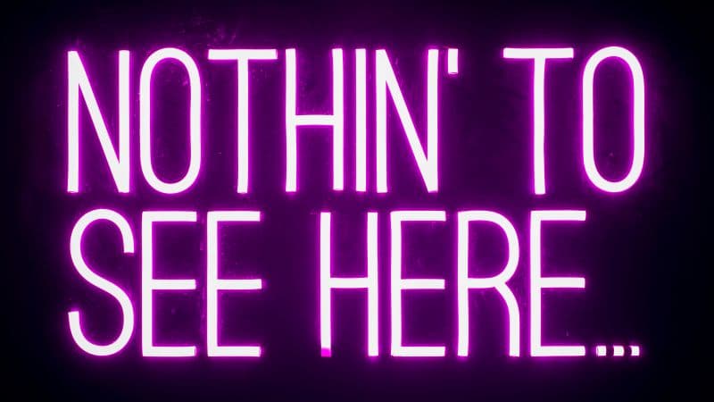 Nothing to See Here Neon sign Wallpaper