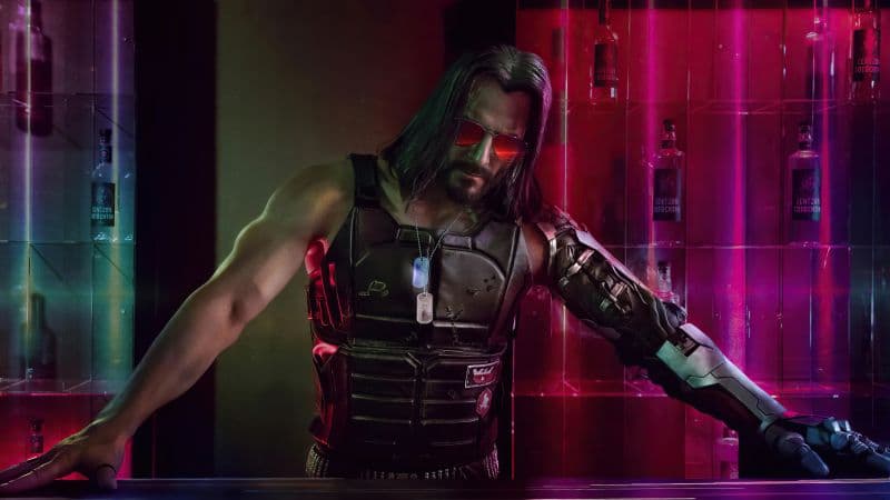 Johnny Silverhand Keanu Reeves Wallpaper