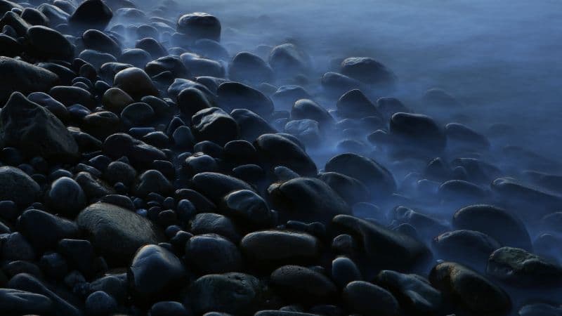 Pebbles Foggy Wallpaper