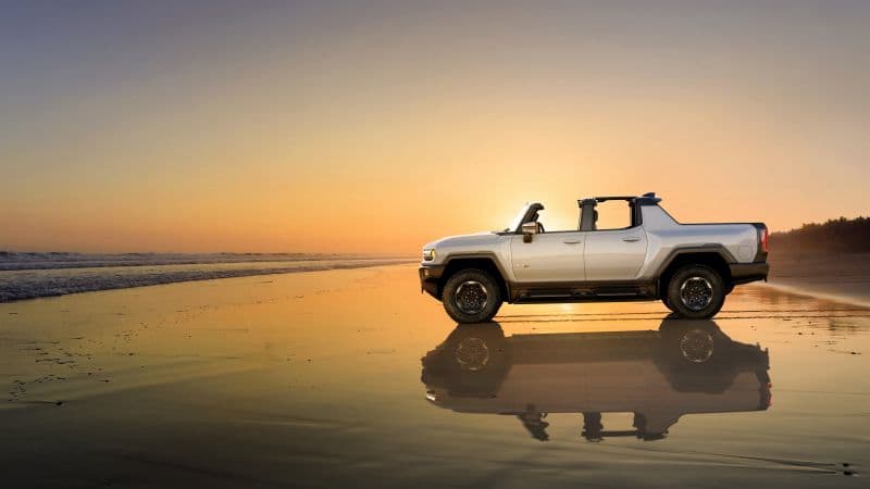 GMC Hummer EV Sunset Wallpaper