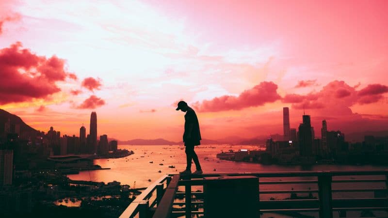 Alone Silhouette Wallpaper