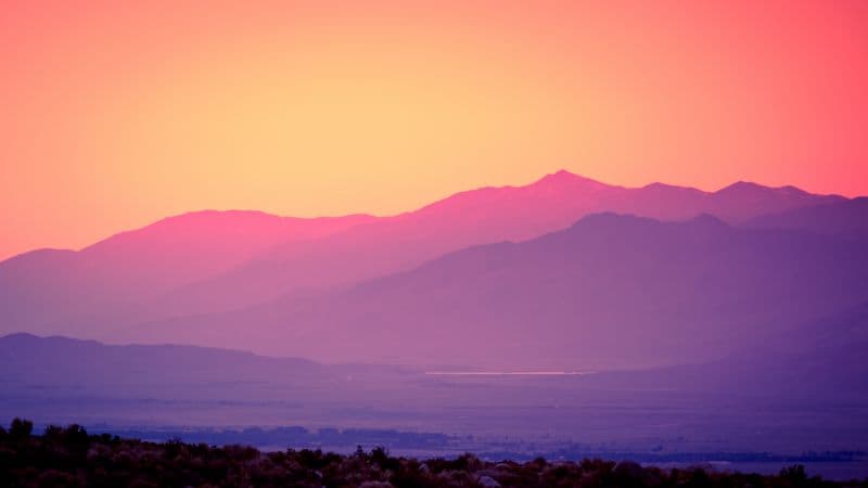 Pink sky Scenery Wallpaper