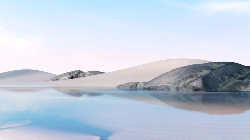 Desert Lake Wallpaper