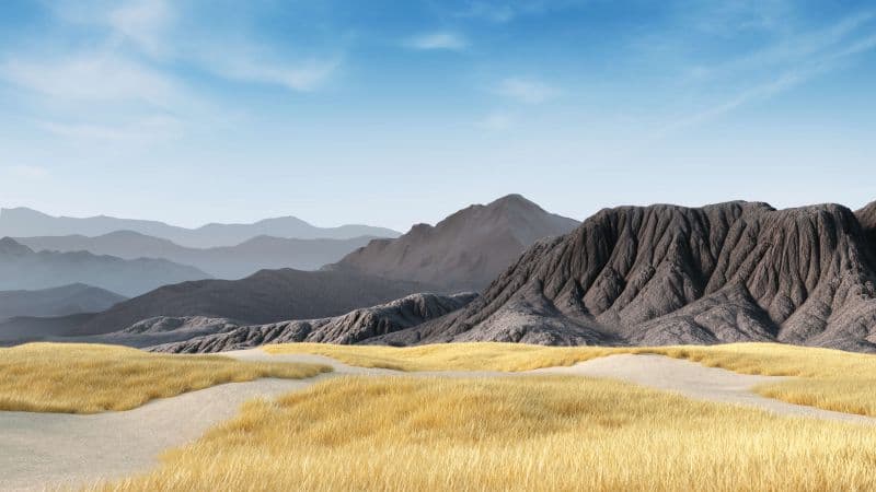 Mountains Clear sky Wallpaper