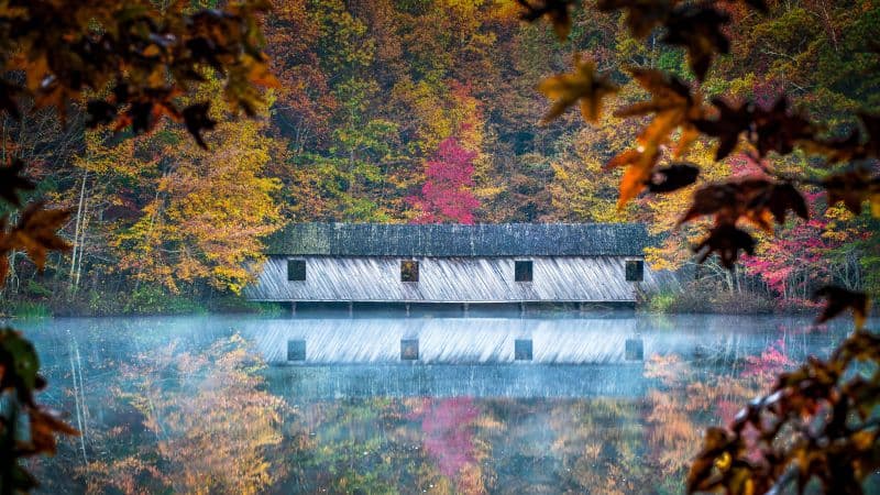 Cambron Covered Bridge Huntsville Wallpaper