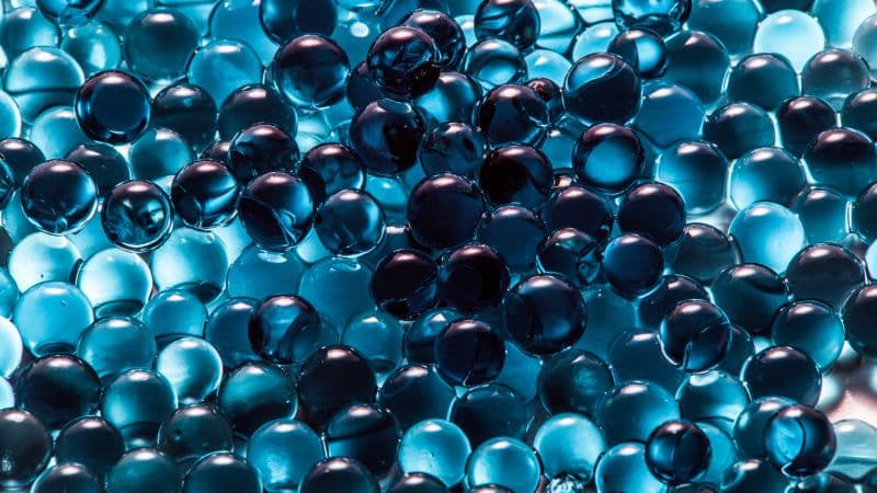 Sphere Balls Blue background Wallpaper