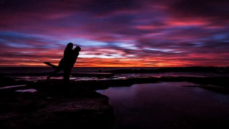 Couple Sunset Wallpaper