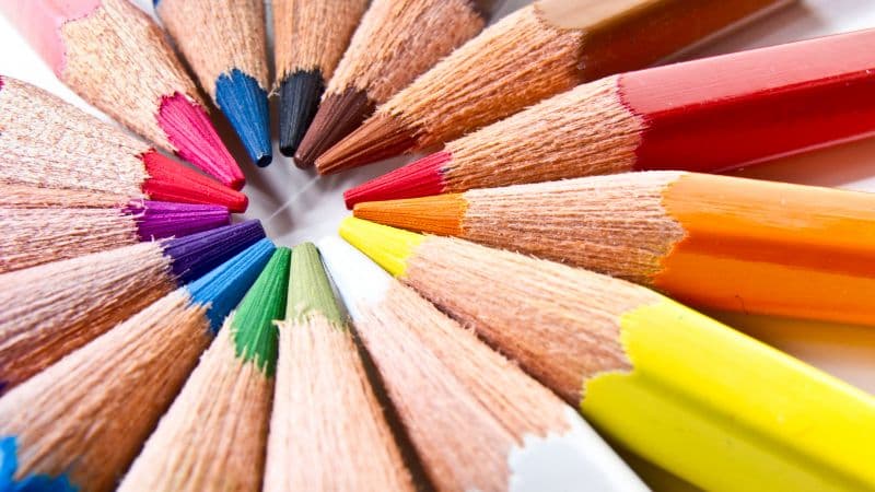 Color pencils Macro Wallpaper