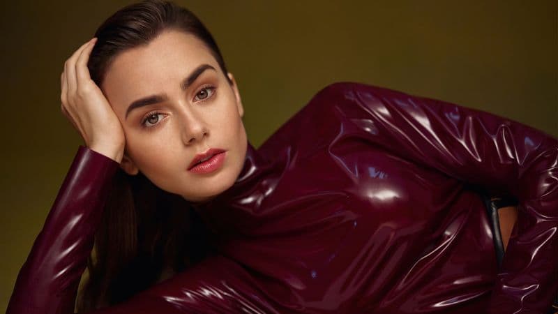 Lily Collins American actress Wallpaper