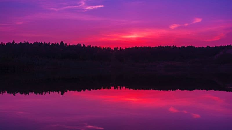 Purple sky Sunset Wallpaper