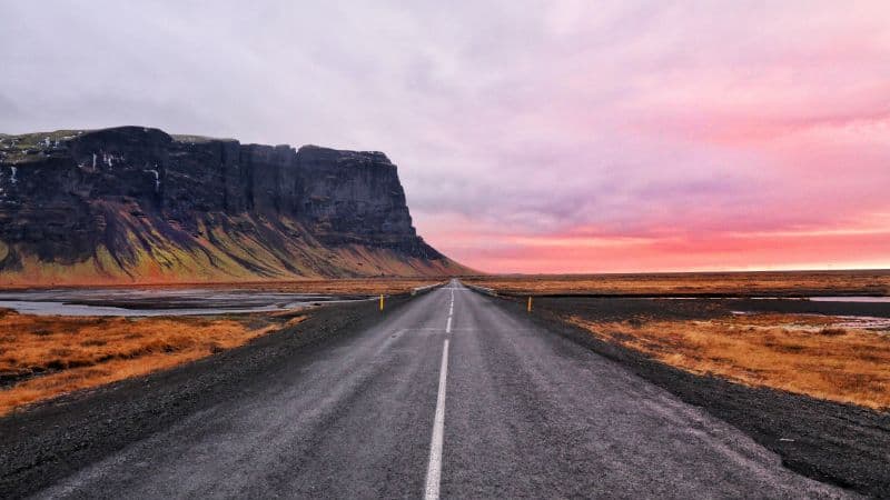 Open Road Cliff Wallpaper