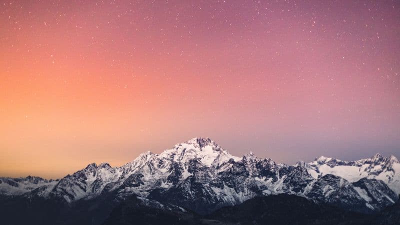 Alps mountains 5K Wallpaper