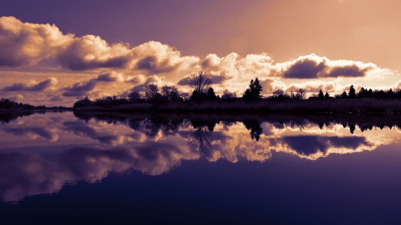 Lake Sunset Wallpaper