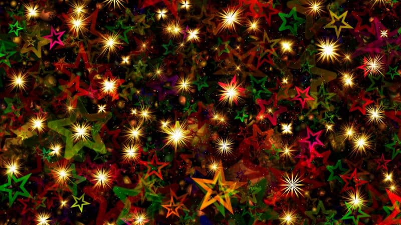 Christmas Stars Christmas decoration Wallpaper