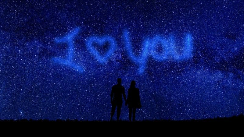 I Love You Starry sky Wallpaper