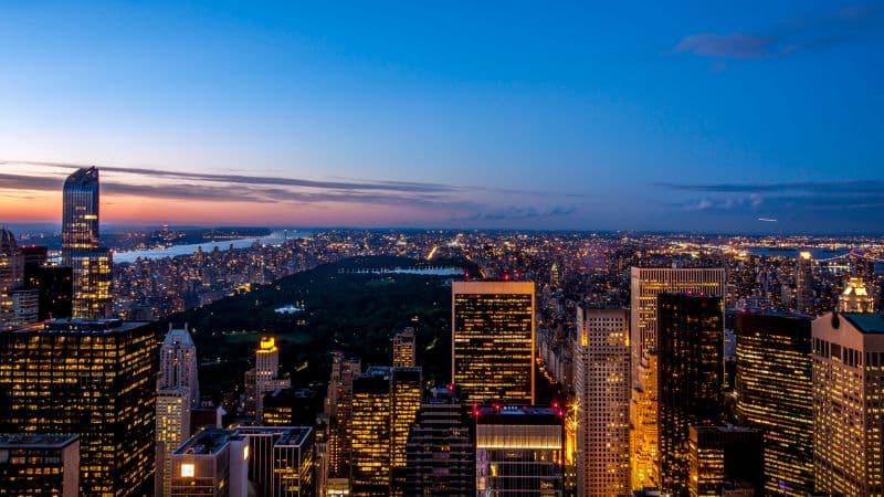 New York City Dusk Wallpaper