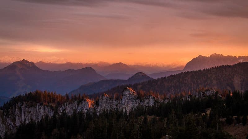 Alpenglow Sunrise Wallpaper