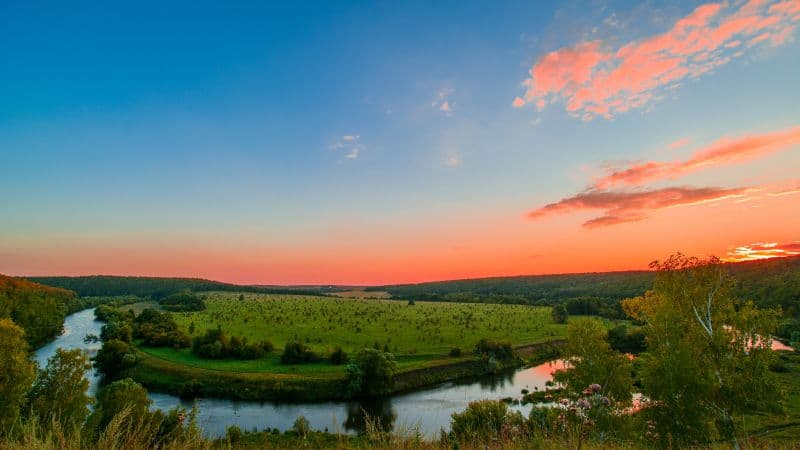 Upa River Tula Region Wallpaper
