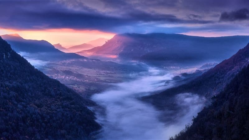 Mountains Sunrise Wallpaper