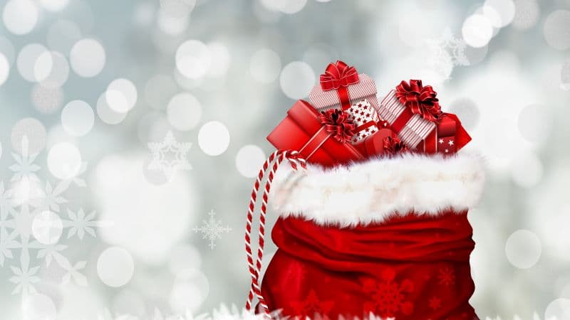 Gifts Santa's bag Wallpaper