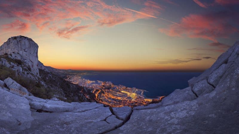 Monaco City Sunrise Wallpaper