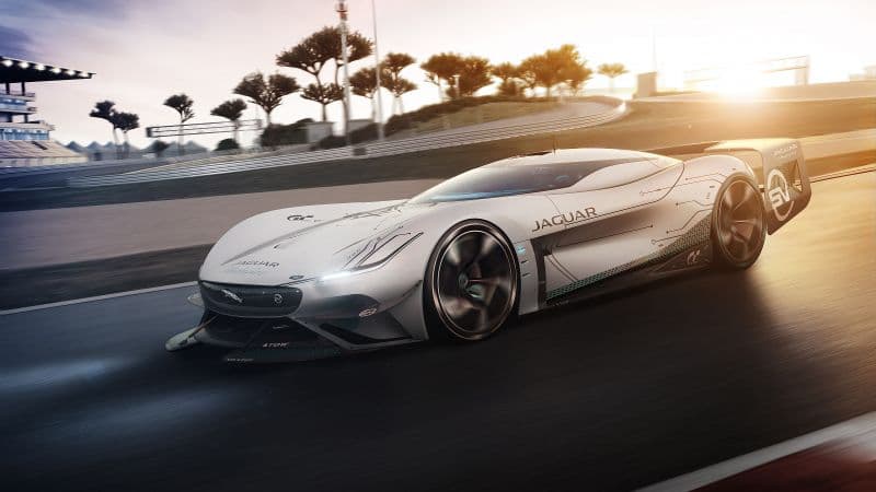 Jaguar Vision Gran Turismo SV Race track Wallpaper