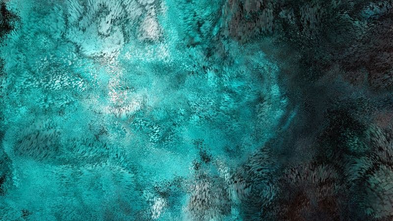 Turquoise Swarm Particles Wallpaper