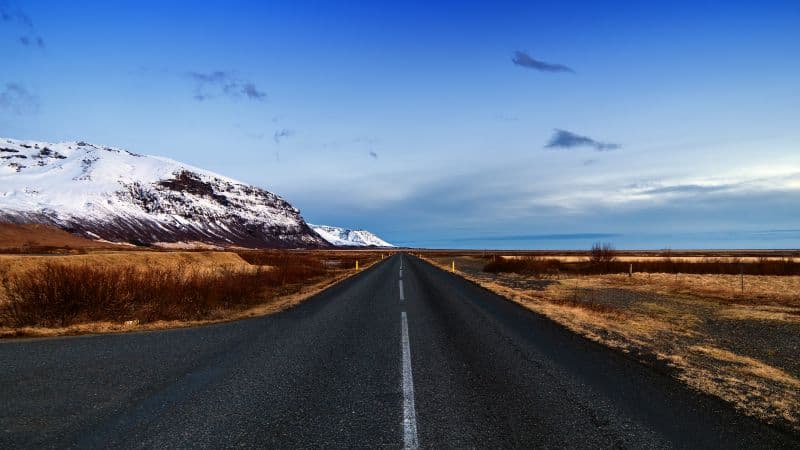 Endless Road Iceland Wallpaper