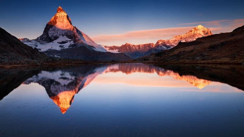 Riffelsee Lake Switzerland Wallpaper
