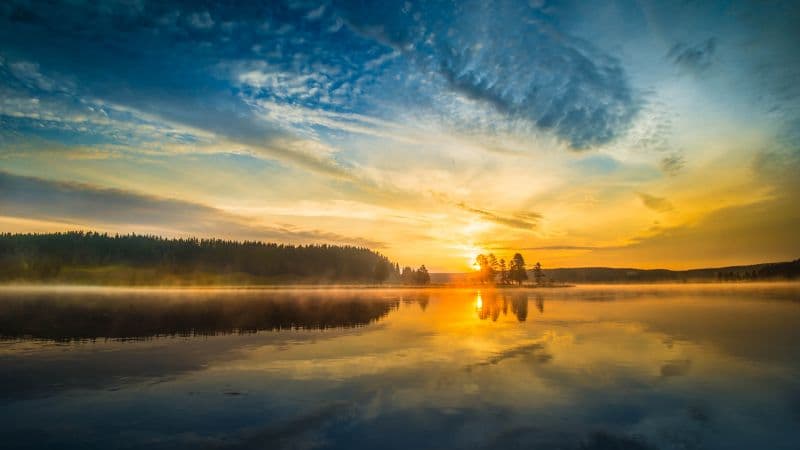 Sunrise Yellowstone National Park Wallpaper