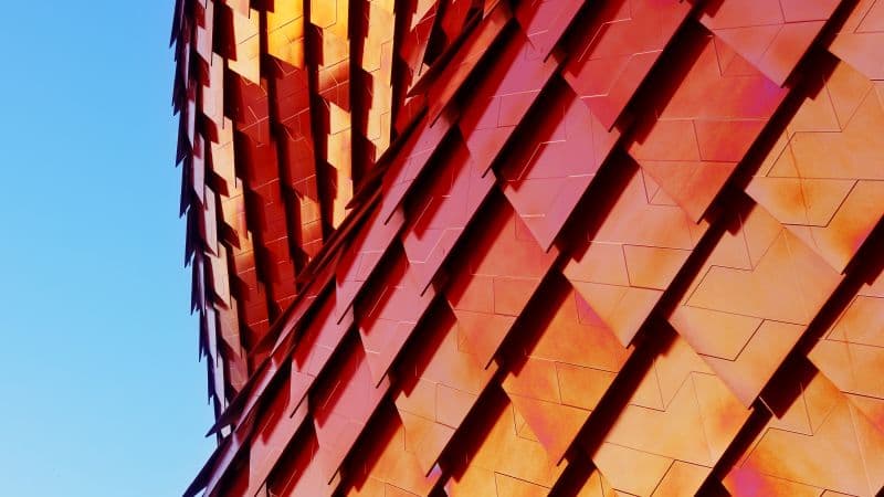 Vanke Pavilion Red Tiles Wallpaper