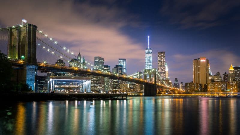Brooklyn Bridge Reflections Wallpaper