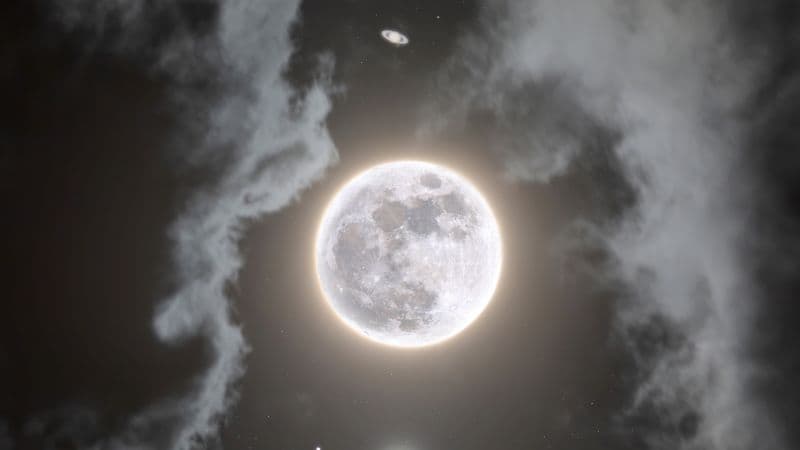 Moon Jupiter Wallpaper