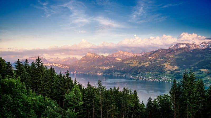 Lake Zurich Switzerland Wallpaper