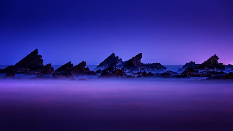 Rocky coast Aesthetic Wallpaper