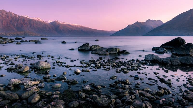 Mountain range Dusk Wallpaper