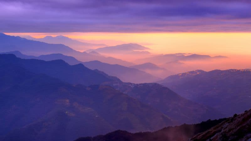 Mountain range Aesthetic Wallpaper